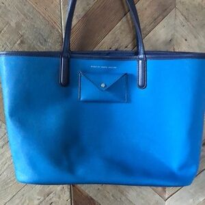 Marc Jacobs Open Tote In Royal and Navy trim Purse